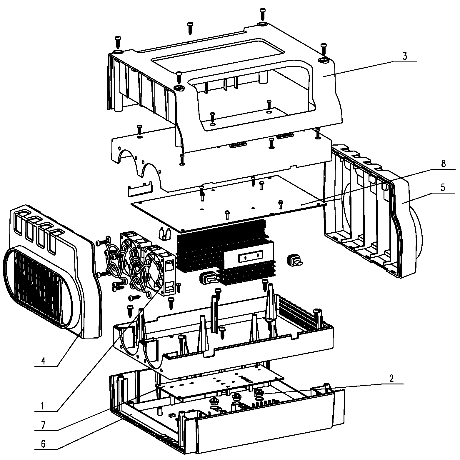 Default Diagram and Parts List for BC40-B2 Type 1 Black and Decker Charger